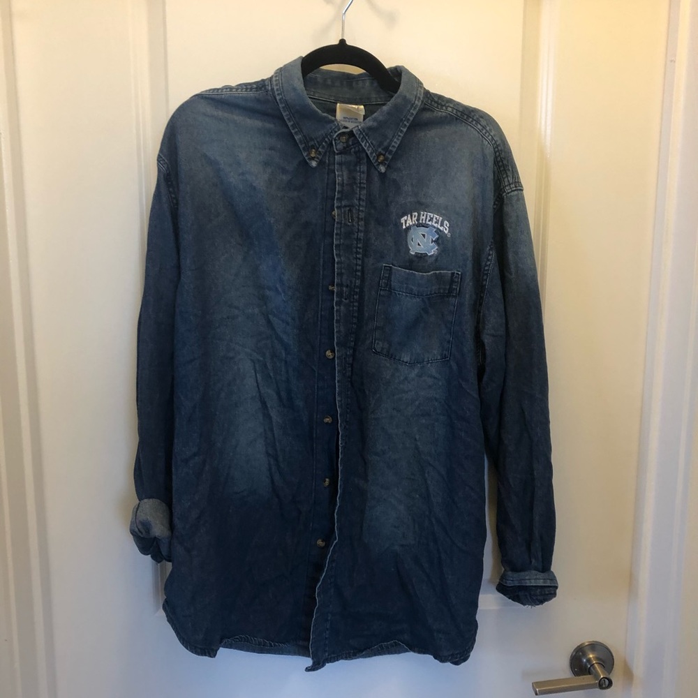 🖤Long sleeve men’s denim shirt